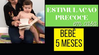 Estimulando o desenvolvimento de um bebê com 5 meses [upl. by Eachelle]