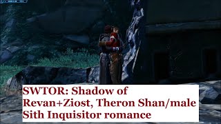 SWTOR Shadow of Revan  Ziost Theron ShanMaleSith Inquisitor Romance [upl. by Anayaran232]