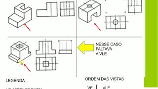 Resolução dos exercícios sobre vistas ortográficas [upl. by Manoop490]