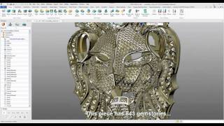 Lion Pendant Built in Jewelry CAD Dream Software [upl. by Yerffoeg33]