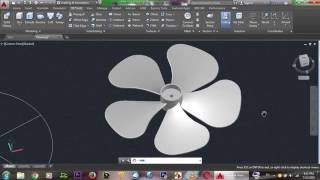 AutoCAD 3D Fan Basic Beginner Training 3D modeling [upl. by Jody]