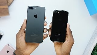 iPhone 7 Unboxing Jet Black vs Matte Black [upl. by Doi332]