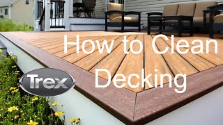 How to Clean Trex Composite Decking  Trex  YouTube [upl. by Aneed]