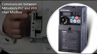 Mitsubishi VFD Modbus With FX5U Plc ADPRW [upl. by Cho]