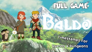 🦉Baldo The Guardian Owls Full Game Straightforward Walkthrough  TimeStamps for Quests amp Dungeons [upl. by Acinna202]