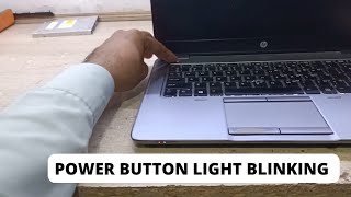 hp laptop power button light and keyboard light blinking continuously  Hp Elitebook 840 G1 On Off [upl. by Adnyleb]