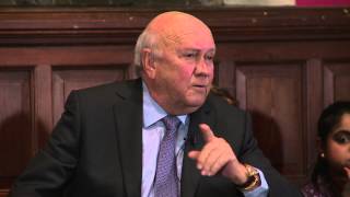 FW De Klerk  Zimbabwe  Oxford Union [upl. by Dibrin504]