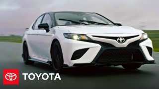 Camry TRD Performance Highlights with TRD Engineers  Toyota [upl. by Ynaiffit]