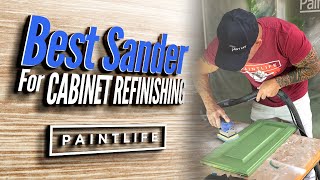 Best sander for cabinet repaints Cabinet painting tips [upl. by Tnomyar212]