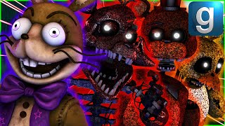 Gmod FNAF  Glitchtrap Gets Hunted Down By Ignited Animatronics From The Joy of Creation [upl. by Korrie533]