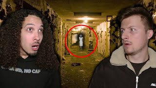 Our UNEXPLANABLE GHOST Experience in the ABANDONED HAUNTED HOTEL [upl. by Ivo]