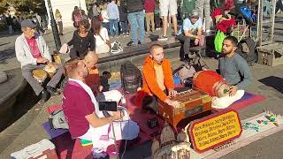 Jayananda Prabhu Chants Hare Krishna at Washington Square Park [upl. by Tarryn]