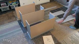 Ikea Furniture Quick Build  Hauga Chest of 3 Drawers with Shelf [upl. by Rajewski]