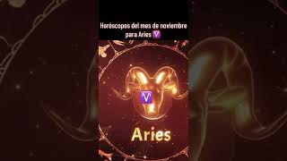 Aries Mhonividente Horóscopos del Mes de Noviembre [upl. by Ahsiekram465]