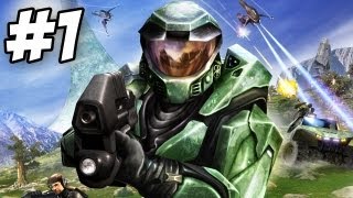 Halo Combat Evolved Walkthrough  Pillar of Autumn  Part 1 XboxPC [upl. by Boccaj]