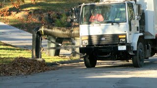 Leaf Pickup Underway in West Lafayette [upl. by Nanaj]