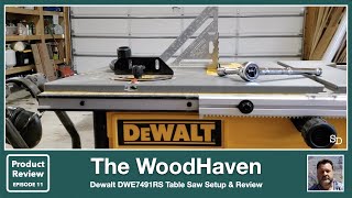 How to Set Up your DeWALT DWE7491RS table saw [upl. by Ellekim]