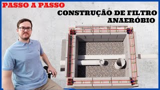 PASSO A PASSO COMO CONSTRUIR UM FILTRO ANAERÓBIO [upl. by Cutcheon]