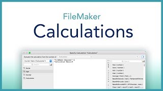 FileMaker Calculation Basics [upl. by Haimarej]