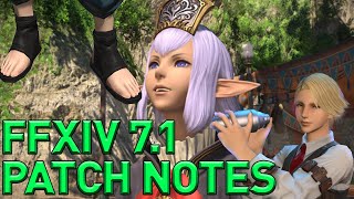 FFXIV  Patch 71 Preliminary Patch Notes Overview amp Thoughts [upl. by Tomkiel784]