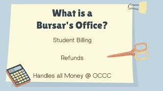 Managing Your Money Bursars Office [upl. by Cattier]