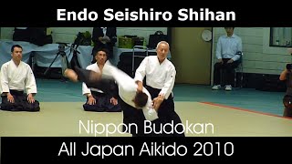 Endo Seishiro Shihan Aikido Demonstration  48th All Japan Aikido [upl. by Buckler522]