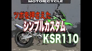 ツボを押さえた！KSR110 シンプルカスタム車！販売車両のご紹介！武川ボアアップ124ｃｃ [upl. by Viddah131]