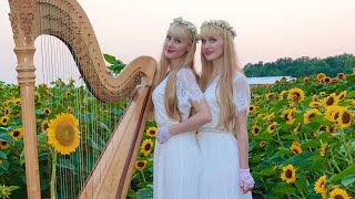 Healing Harp Music HARP REFLECTIONS Original Song Harp Twins [upl. by Bora]