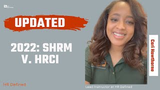 Updated 2022 SHRM v HRCI [upl. by Bartel]