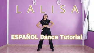 LISA  LALISA  ESPAÑOL Dance Tutorial  Mirror  Kenya Chan [upl. by Frechette]