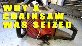 Quick Repair Of A Seized Jonsered 2040 Chainsaw [upl. by Annig]