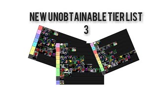 New Official Unobtainable Tier list 3 A Bizzare Journey ROBLOX [upl. by Kesia]