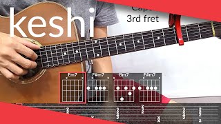 like i need u keshi Guitar Tutorial  Tab Chords [upl. by Eimirej]