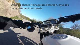 Montagetest amortisseur EMC Sportshock 2 Ducati scrambler desert sled [upl. by Erdnad620]