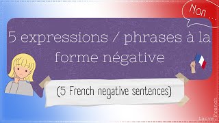 Simple Negations  part 1 French Essentials Lesson 13 [upl. by Rj]