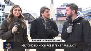 Grading Elandon Roberts As A Fullback  Patriots Press Pass [upl. by Nwahsat24]