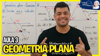 Geometria plana ENEM  Aula 3 Exercícios  Retas paralelas cortadas por transversal [upl. by Groves]