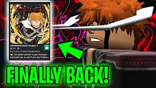 REAPER 2 IS BACK Everything In The NEW TYBW Update True Zangetsu Ichimonji Minazuki Rework [upl. by Anauqed917]