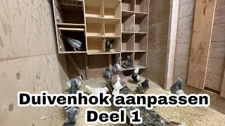 Duivenhok aanpassen deel 1  Postduiven [upl. by Storm]