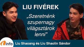 A Liufivérek nagyinterjúja Liu Shaolin Sándor és Liu Shaoang InfoRádió Aréna  1rész Archív [upl. by Enitsirhc]