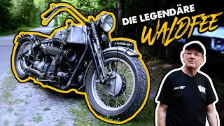 Die legendäre Waldfee Nr 1  CUSTOMBIKE mit Automotor  Andi Feldmann [upl. by Ethelda51]