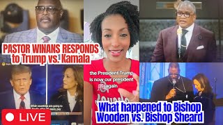 Pastor Winans responds to Trump v Kamala Bishop Sheard v Bishop Woodens outcomes cogic [upl. by Munroe58]