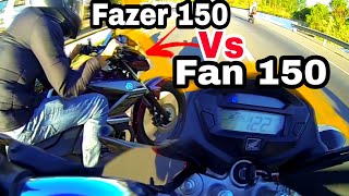 Fazer 150 Vs Fan 150 Vs Factor 125 Comandinho  Roberto Moto Filmador [upl. by Nnauol]