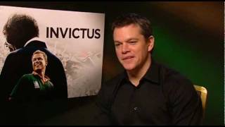 Matt Damon Invictus interview [upl. by Shanks]