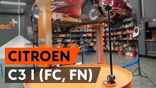 Hoe een vooraan stabilisatorstang vervangen op een CITROEN C3 1 FC FN AUTODOCTUTORIAL [upl. by Ailimat]