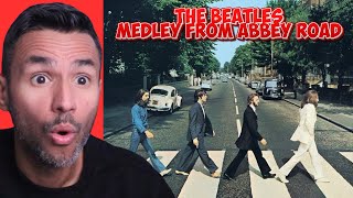 The Beatles  Medley from ABBEY ROAD REACTION First Time Hearing It [upl. by Aloise232]