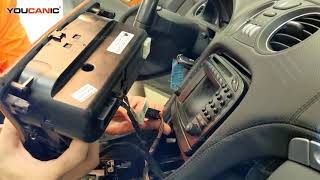 MercedesBenz SLClass R230 Radio Removal [upl. by Yuria214]