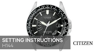 Citizen Watch Setting Instruction — H144 [upl. by Florio]