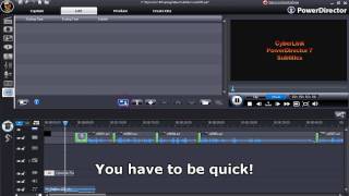 CyberLink PowerDirector 7  Subtitles [upl. by Dyraj]