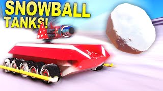 OVERPOWERED Snowball Fight With Tanks [upl. by Kerrison]